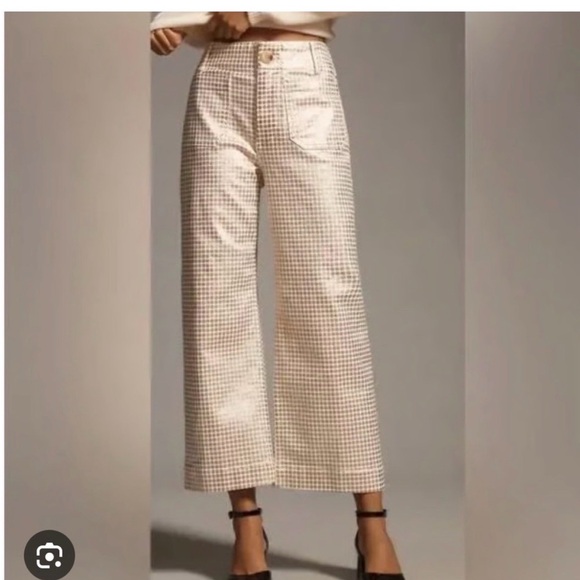 Anthropologie Pants - NWT Anthropologie Colette Jeans with Gold Polka Dots. Sz 28